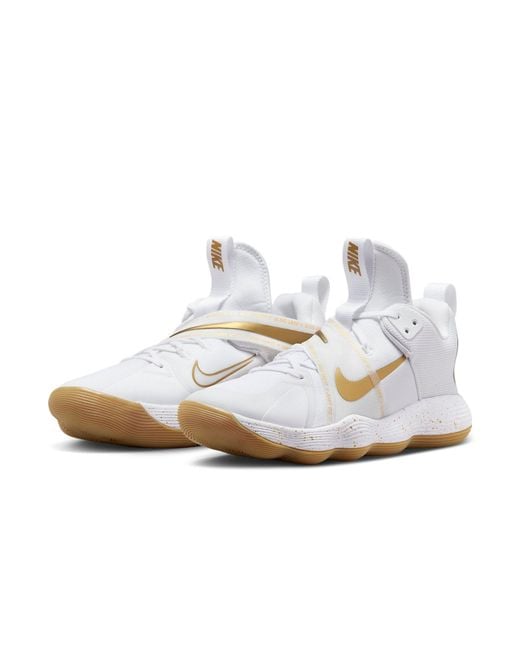 Nike White React Hyperset Se Metallic' for men