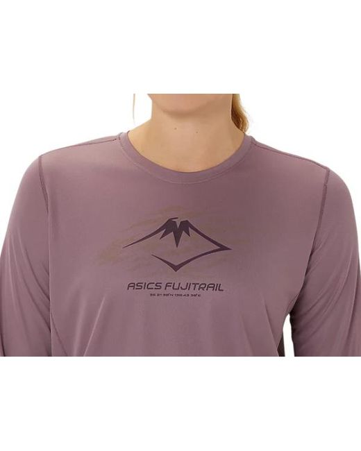 Asics Purple (Wmns) Fujitral Logo Long Sleeves T-Shirt 'Dusty Mauve'