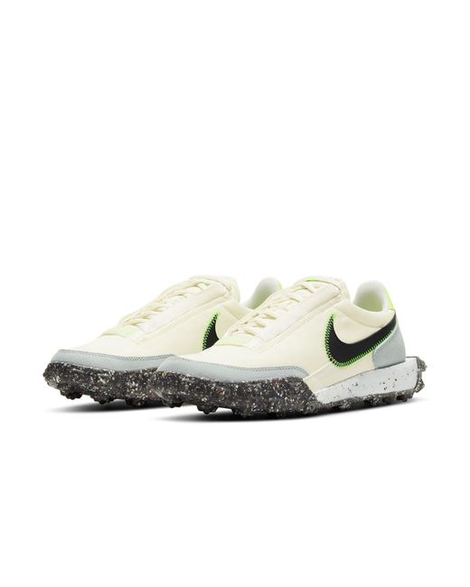 Nike White (Wmns) Waffle Racer Crater 'Pale Ivory Electric'