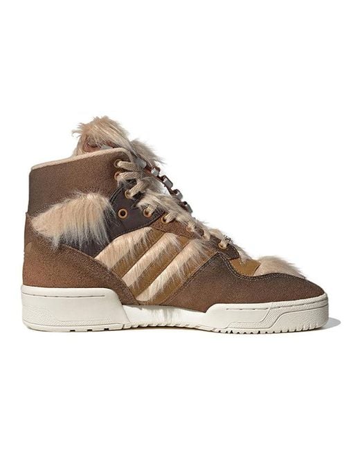 Adidas Brown X Star Wars Rivalry Hi 'Chewbacca' for men