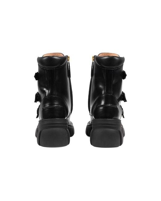 Gucci Black (Wmns) Leather Ankle Boots
