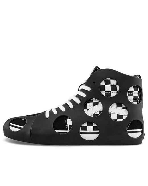 Vans Black Sk8-Hi Cage Vlt Lx 'Polka Dot Checkered for men