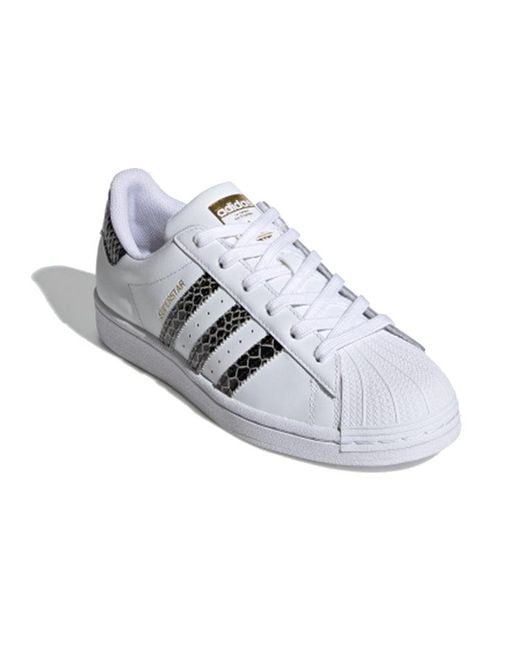 Adidas White (Wmns) Superstar Snakeskin 'Cloud'