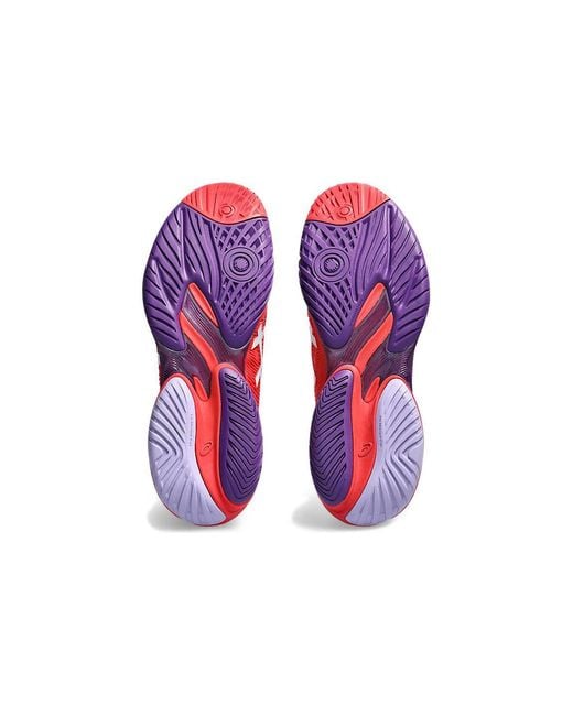 Asics Red Court Flytefoam 3 Novak Tennis Shoe for men