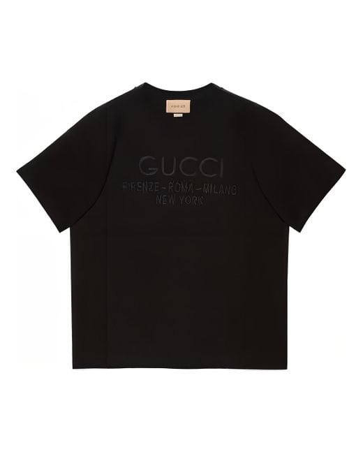 Gucci Black Cotton Jersey T-shirt for men