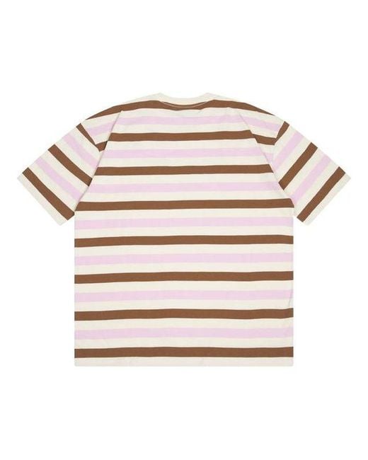 Drew House Natural Cartoon Font T-Shirt 'Neapolitan Stripe' for men