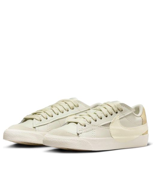 Nike White (Wmns) Blazer Low '77 Jumbo 'Sea Glass Pale Ivory'