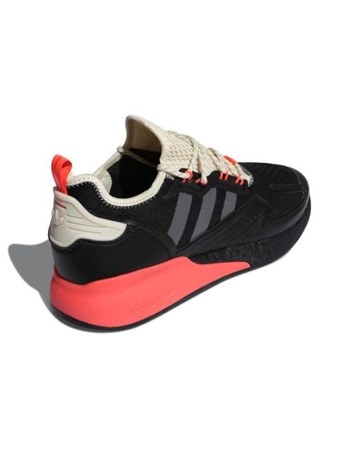 Adidas Black Zx 2K Boost 'Core Five Solar' for men