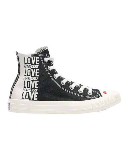 Converse Black Chuck Taylor All Star High 'Love Fearlessly' for men