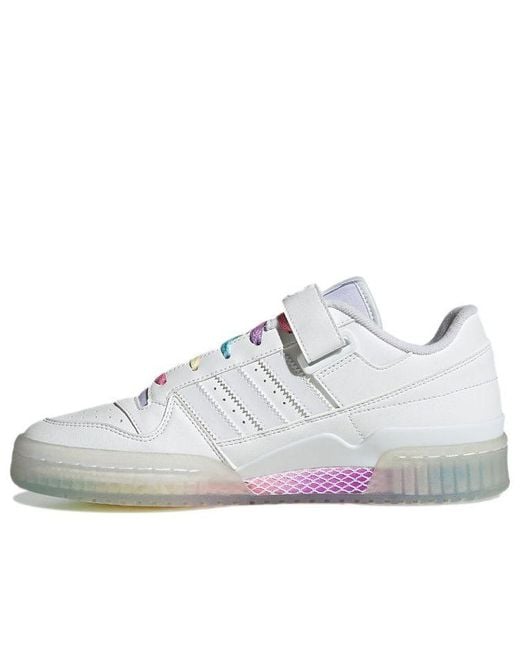 Adidas White Forum Low Shoes 'Cloud Multi-Color' for men