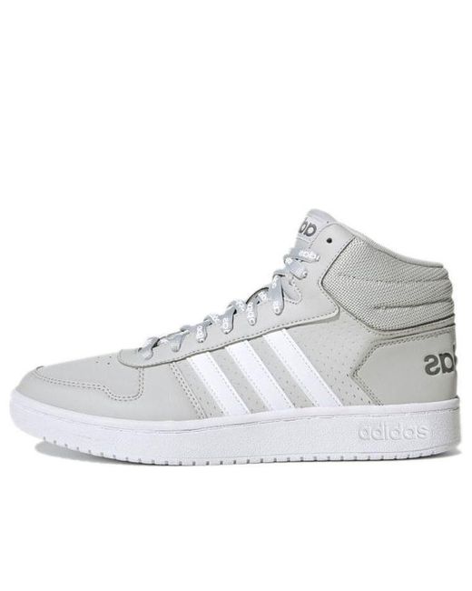 Adidas White Hoops 2.0 Mid for men