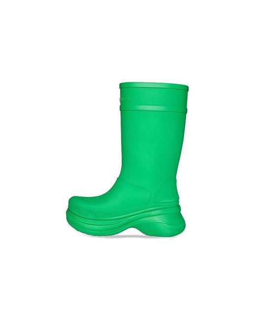 Balenciaga Green Crocs X Boots