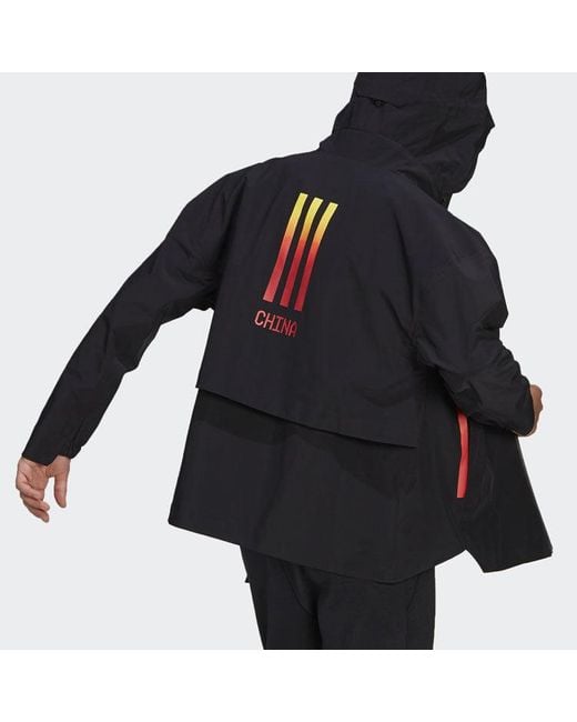 Adidas Blue Myshelter Rr Outdoor Sports Hooded Jacket for men