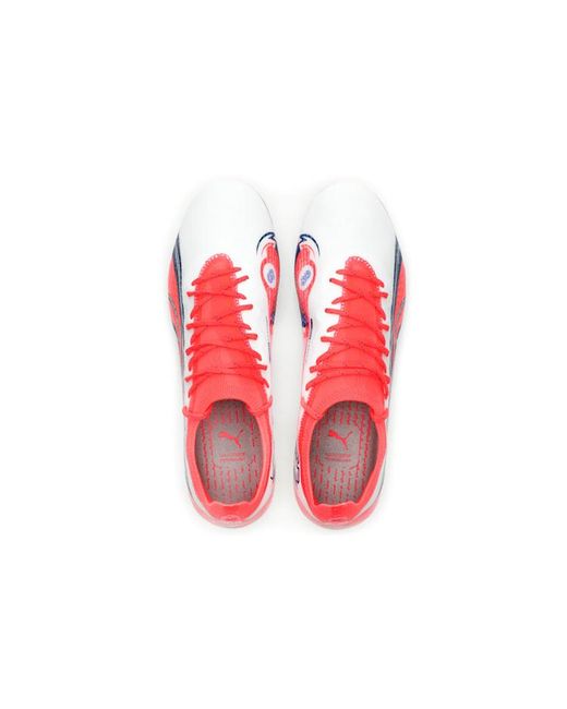 PUMA Red Ultra Ultimate Fg Ag X Christian Pulisic Blazing' for men