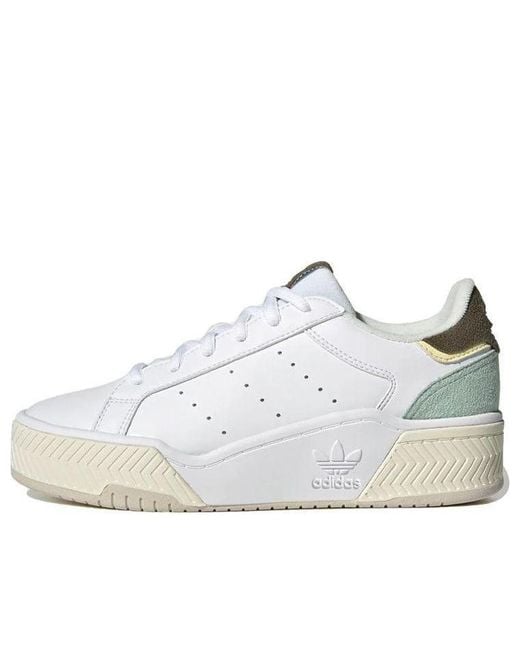 Adidas White (Wmns) Originals Court Tourino Bold Mint'