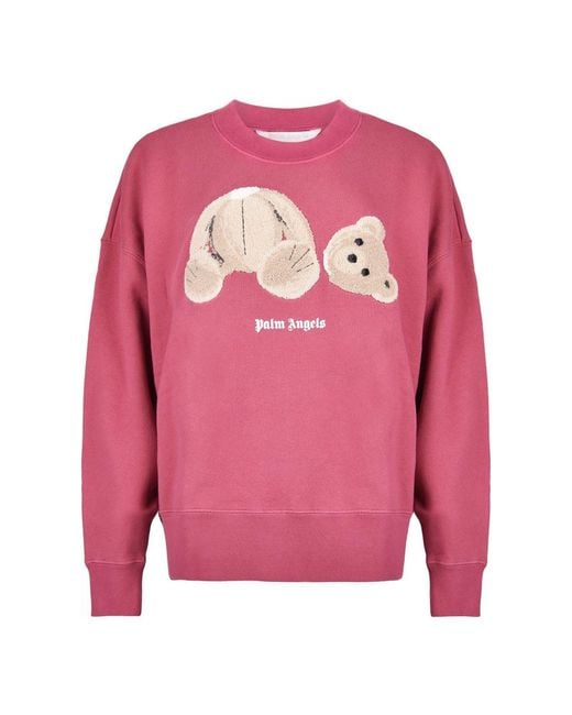 Palm Angels Pink (Wmns) Teddy Bear Sweatshirt 'Punch'