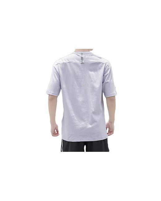 Adidas Purple Sports Round Neck Short Sleeve for men