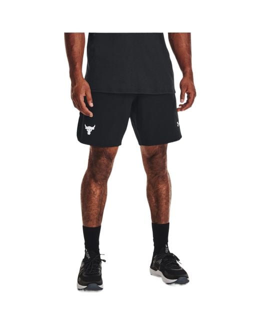 Under Armour Black Project Rock Snap Training Shorts Asia Sizing for men