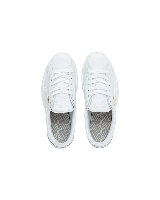 PUMA White (Wmns) Love Tumbled Leather