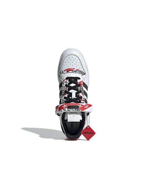 Adidas White Atmos X Forum Low 'Graffiti' for men