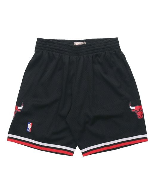Mitchell & Ness Black Nba Swingman Shorts Chicago Bulls Alternate 1997-98 for men