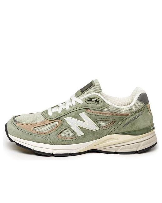 New Balance White 990 V4 Made for men