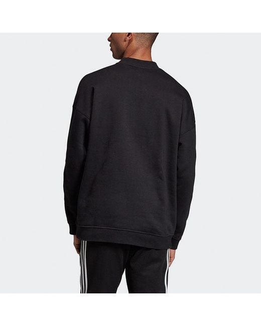 Adidas Black Originals Lock Up 3-Stripes Sweatshirt for men