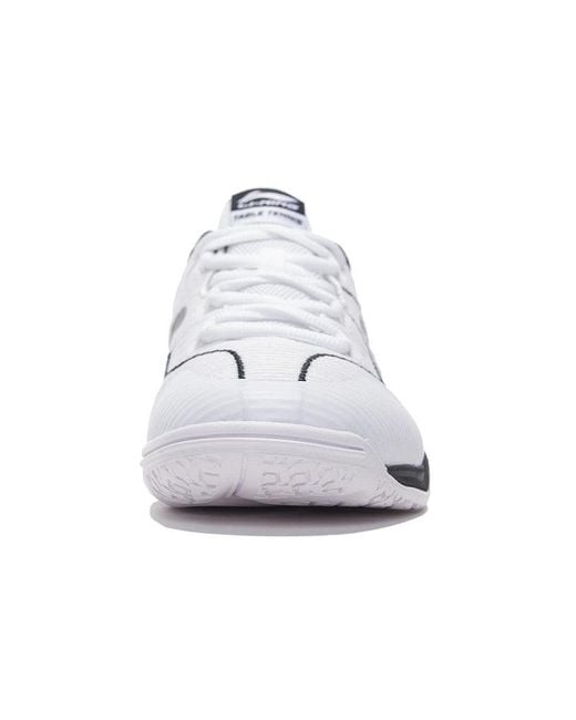 Li-ning White Double Shadow Table Tennis Shoes 'Standard' for men