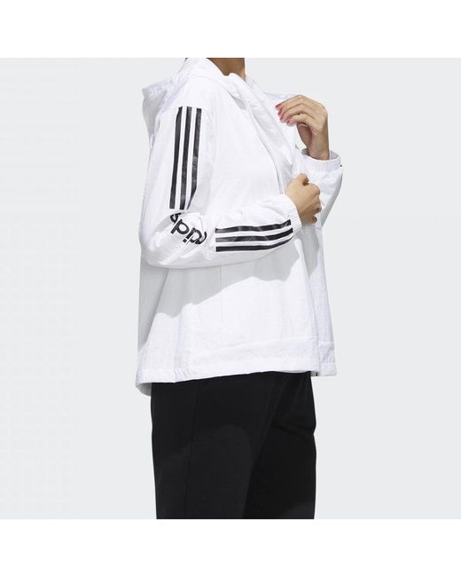 Adidas Blue (Wmns) Neo Printing Hooded Jacket