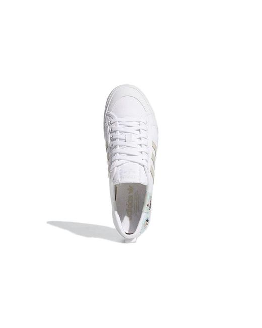 Adidas White Nizza 'Cloud' for men