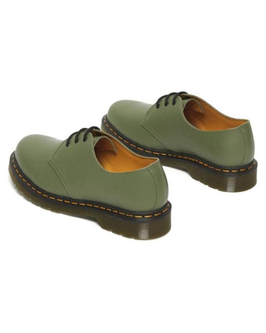 Dr. Martens Green 1461 Smooth Leather Oxford 'Khaki' for men