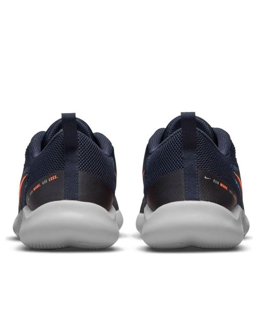 Nike Blue Flex Experience Run 'Dark Obsidian Hyper Crimson' for men
