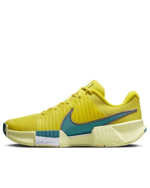 Nike Yellow Gp Challenge Pro Premium Hard Court Tennis Shoes for men