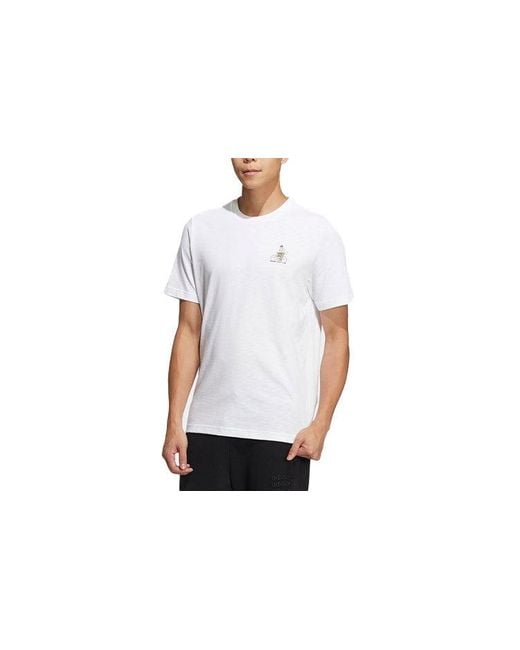 Adidas White Neo Tee for men