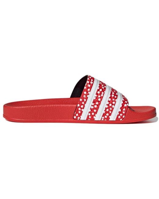 Adidas Red (Wmns) Adilette Slide 'Polka