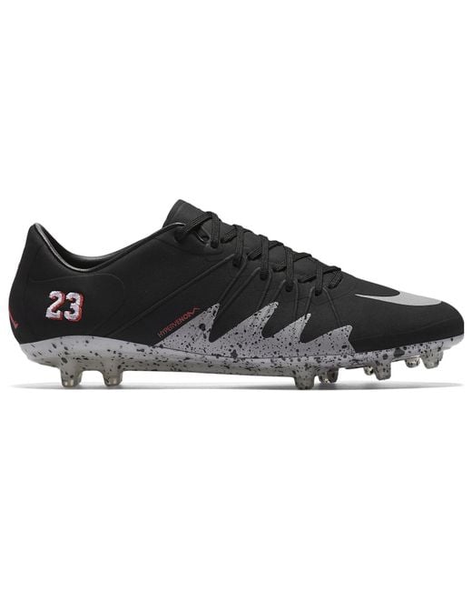 Nike Black Air Jordan X Hypervenom Phinish Njr Fg Metallic' for men