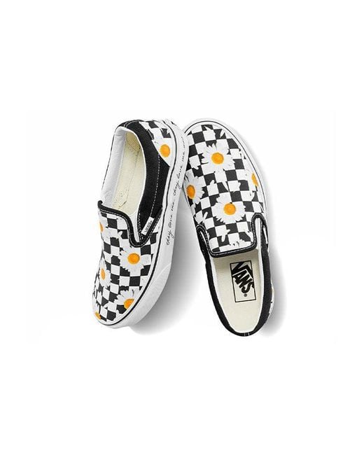 Vans White Classic Slip-On 'Love Me, Love Me Not' for men
