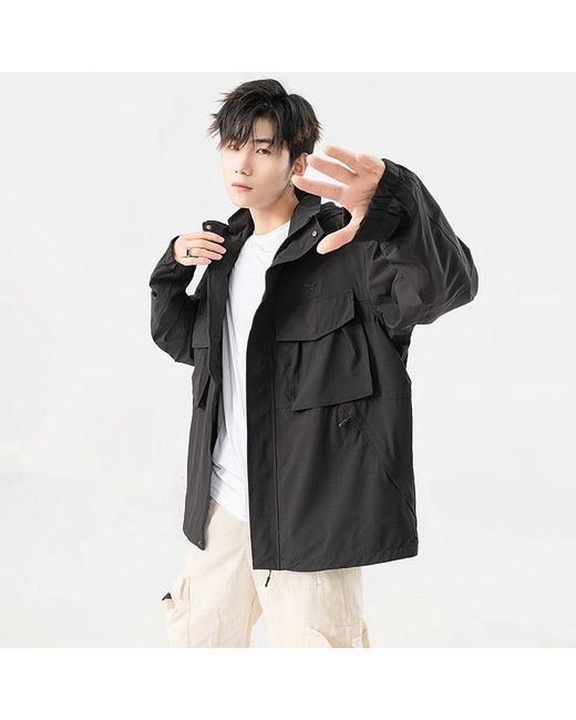 Mizuno Black Logo Waterproof Jacket for men