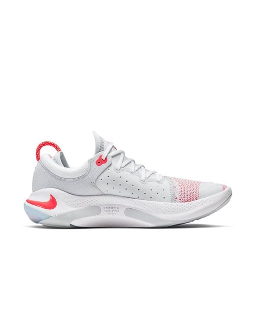 Nike White Joyride Run Fk 'Laser Crimson' for men