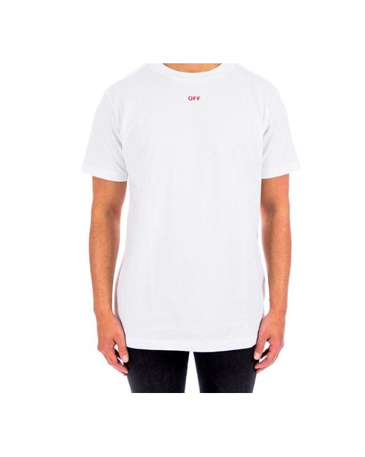 Off-White c/o Virgil Abloh White Stencil Short-Sleeve Slim Tee for men