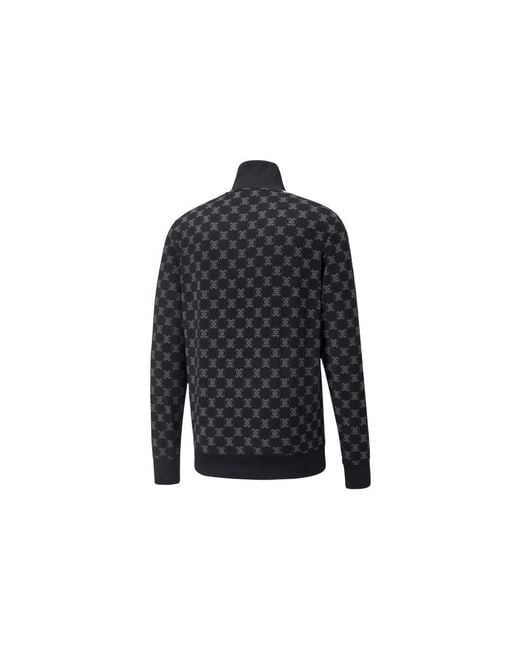 PUMA Blue T7 Printed Full Zip Track Jacket for men