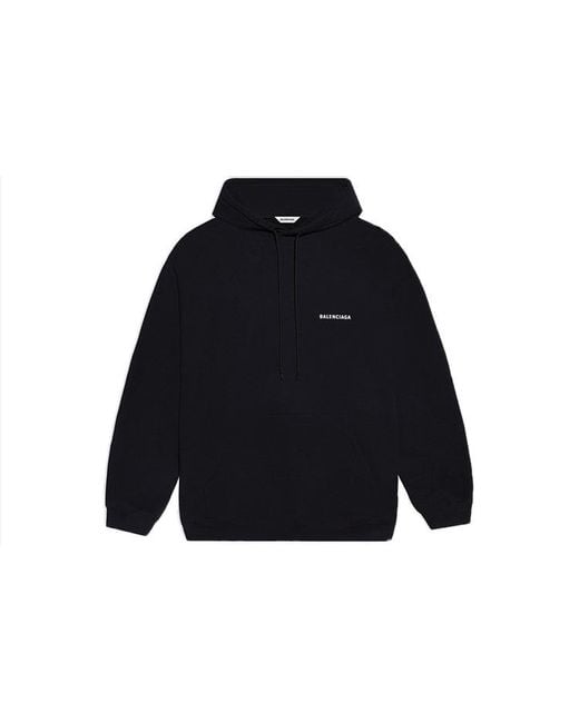 Balenciaga Black (Wmns) Fleece Sports Hoodie