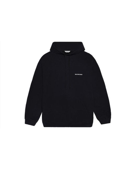 Balenciaga Black (Wmns) Fleece Sports Hoodie
