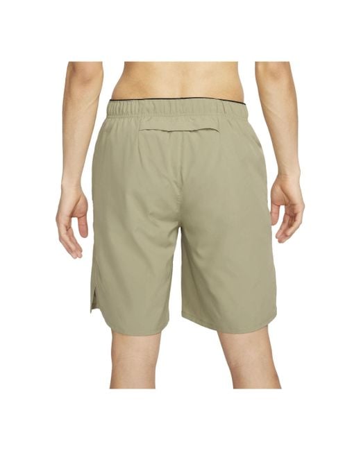 Nike Green Dri-Fit Challenger Running Shorts for men
