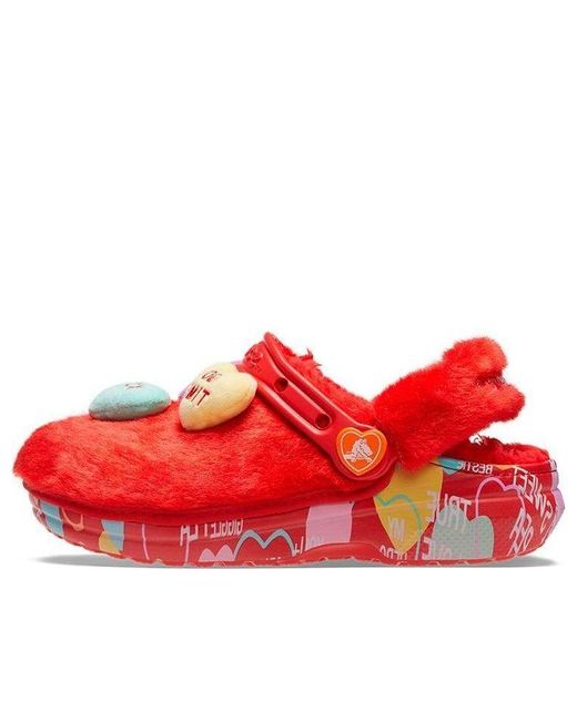 CROCSTM Red Sweethearts X Clog Classic Fur 'Valentine's Day' for men