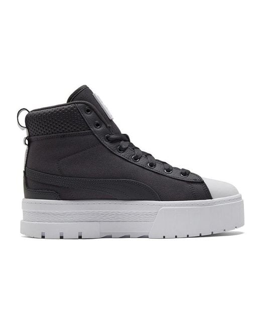 PUMA Blue (Wmns) Mayze Mid Safari Casual Skateboarding Shoes