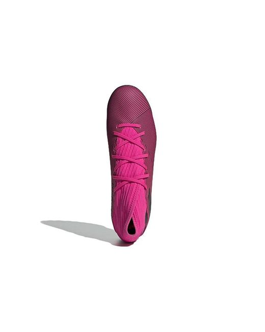 Adidas Purple Nemeziz 19.3 Turf 'Shock' for men