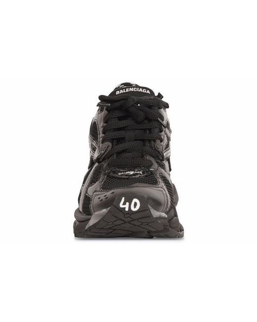 Balenciaga Black (Wmns) Runner Sneakers Mesh And Nylon With Clear Deco'