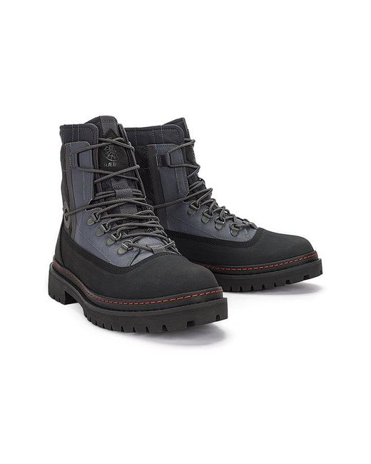 Timberland Black X Raeburn Pull-On Wide Fit Boot 'Steel' for men