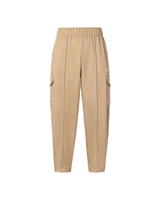 Nike Natural (Wmns) Sportswear Essentials Woven High Waist Long Pants/Trousers